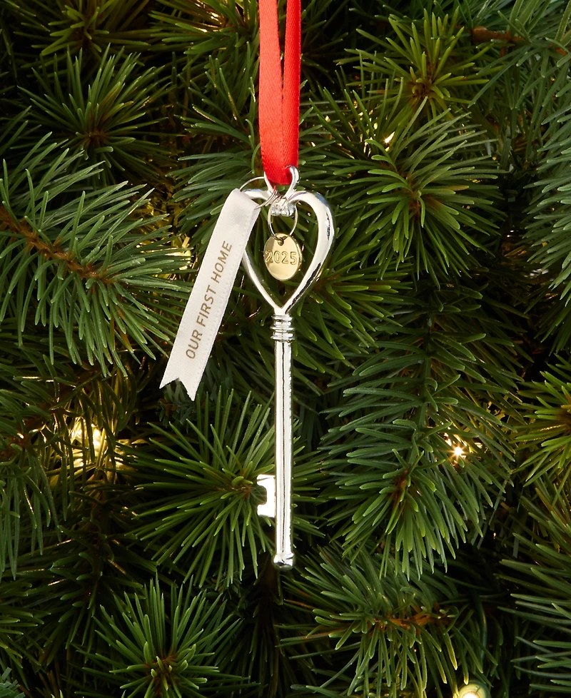 Holiday Lane Our First Home 2025 Heart Key Ornament, Macy's Exclusive
