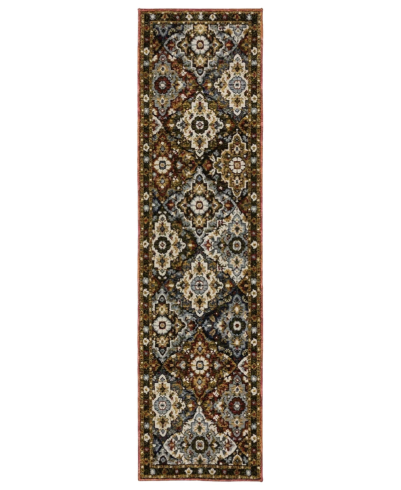 Oriental Weavers Andorra 2408A 2'3"x8' Runner Area Rug