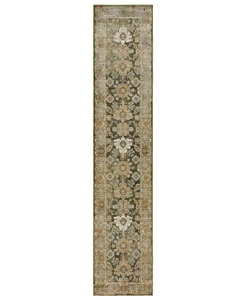 Oriental Weavers Andorra 2417B 2'6"x12' Runner Area Rug