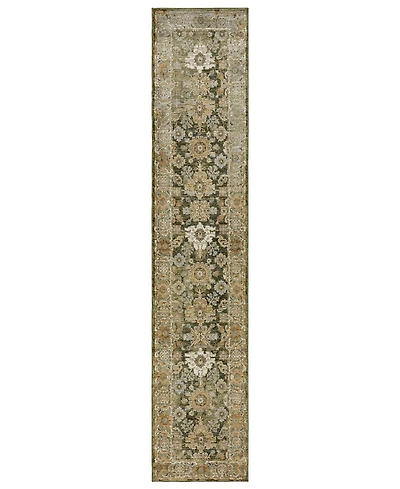 Oriental Weavers Andorra 2417B 2'6"x12' Runner Area Rug