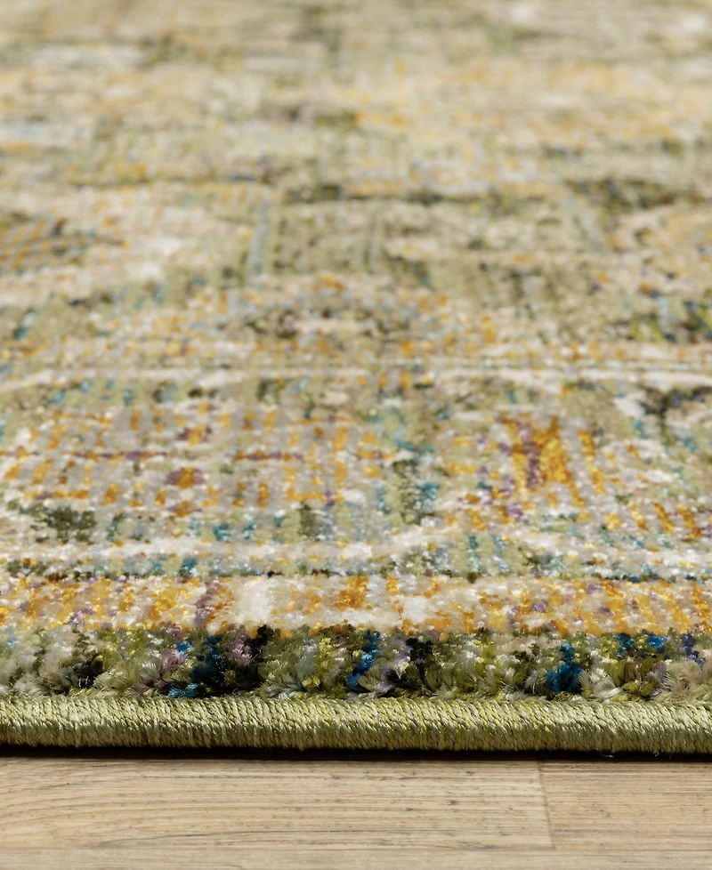 Oriental Weavers Andorra 2417B 2'6"x12' Runner Area Rug