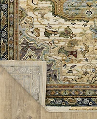 Oriental Weavers Andorra 2451B 2'6"x12' Runner Area Rug