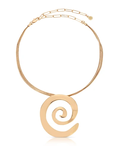 Ettika Aura Swirl Pendant Necklace