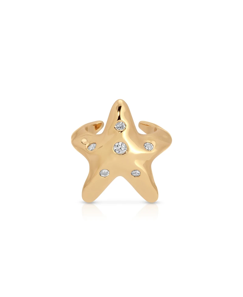Ettika Starfish Luxe Cuff Earrings
