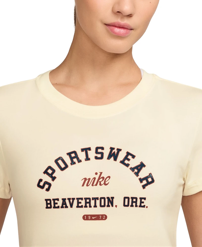 Nike Sportswear Women's Phoenix Slim-Fit Short-Sleeve T-Shirt