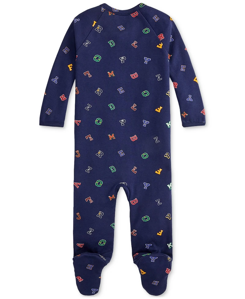 Polo Ralph Lauren Baby Boys Alphabet-Print Coveralls