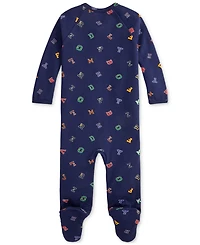 Polo Ralph Lauren Baby Boys Alphabet-Print Coveralls