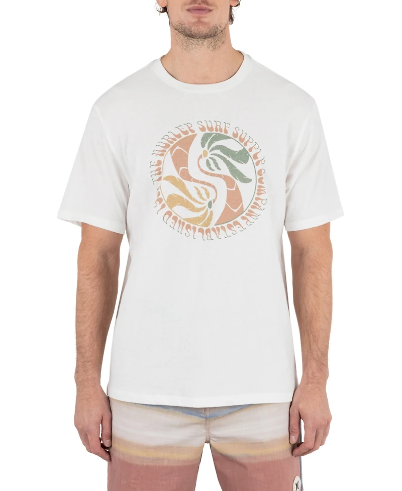Hurley Men's Yin Yang Palms Short Sleeve T-Shirt