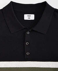Mode of One Men's Varsity-Stripe Polo Sweater, Macy's Exclusive