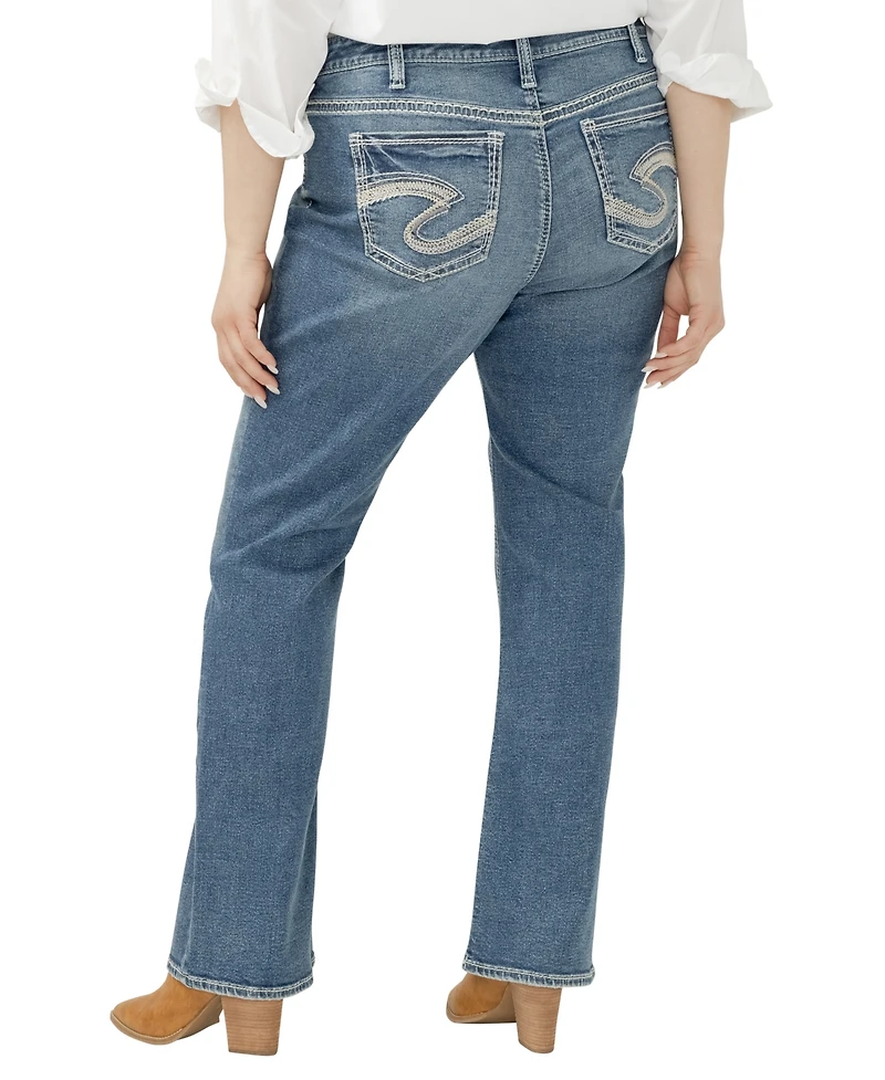 Silver Jeans Co. Plus Suki Mid Rise Curvy Fit Slim Bootcut