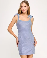 Seni & Cade Juniors' Embellished Shine Bodycon Dress