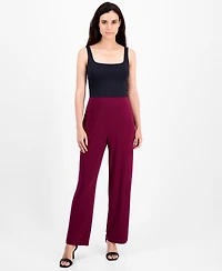Ak Anne Klein Petite Wide-Leg Pull-On Pants
