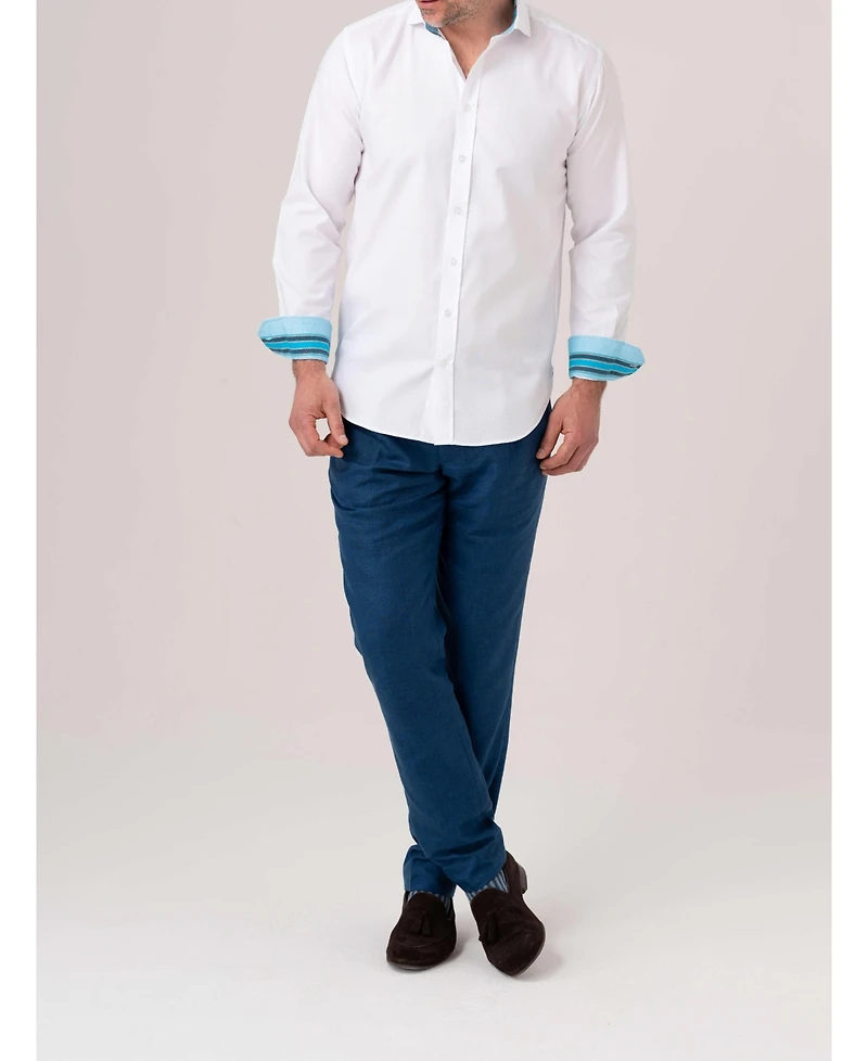 Koy Clothing Men's Pinpoint Oxford Long Sleeve Shirt