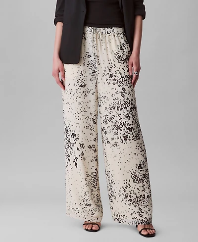 Calvin Klein Women's Printed Pull-On Pants