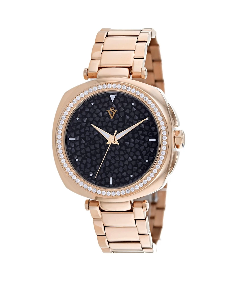 Christian Van Sant Women's Mirabella Black Dial Watch - CV0491
