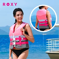 Roxy Uscg Approved Women s Life Vest, Lightweight Epe Foam and Drain Holes