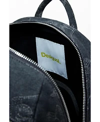 Desigual Women's Large embroidered denim backpack