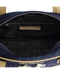 True Religion Small Denim Bowling Satchel