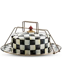 Mackenzie-Childs Courtly Check Cake Carrier