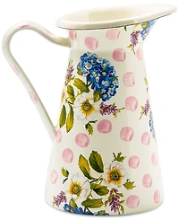 Mackenzie-Childs Wildflowers Pink Medium Practical Pitcher