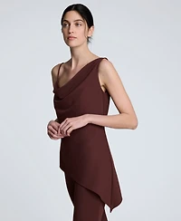 Kenneth Cole Women's Asymmetric Sleeveless Top