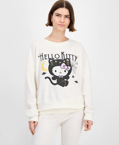 Grayson Threads, The Label Juniors' Hello Kitty Halloween Thermal Crewneck