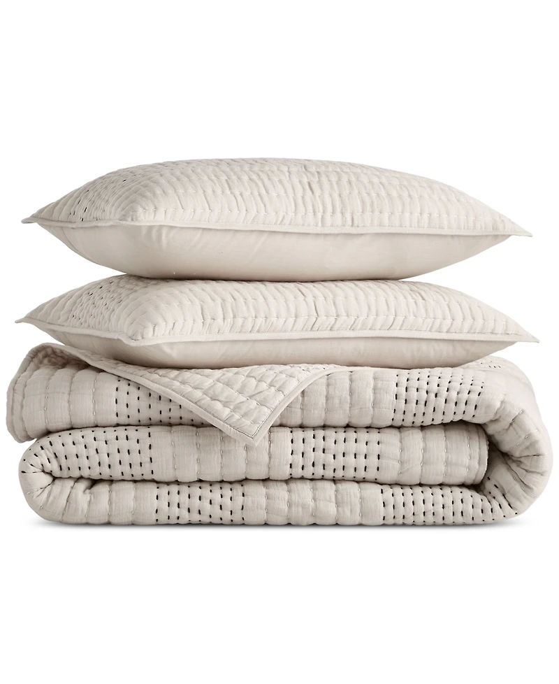 Oake Pick Stitch 3-Pc. Coverlet Set, Full/Queen, Exclusively for Macy's