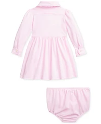 Polo Ralph Lauren Baby Girls Puff-Sleeve Shirtdress