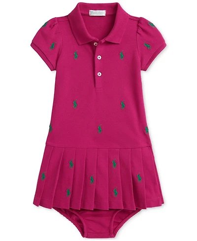 Polo Ralph Lauren Baby Girls Stretch Mesh Dress