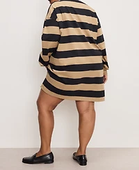 Good American Women's Cotton Jersey Polo Mini Dress