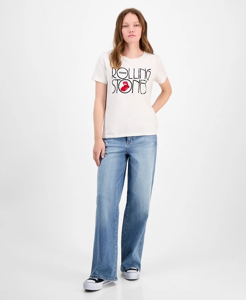 Lucky Brand Women's Rolling Stones Tour 81 Classic Cotton T-Shirt