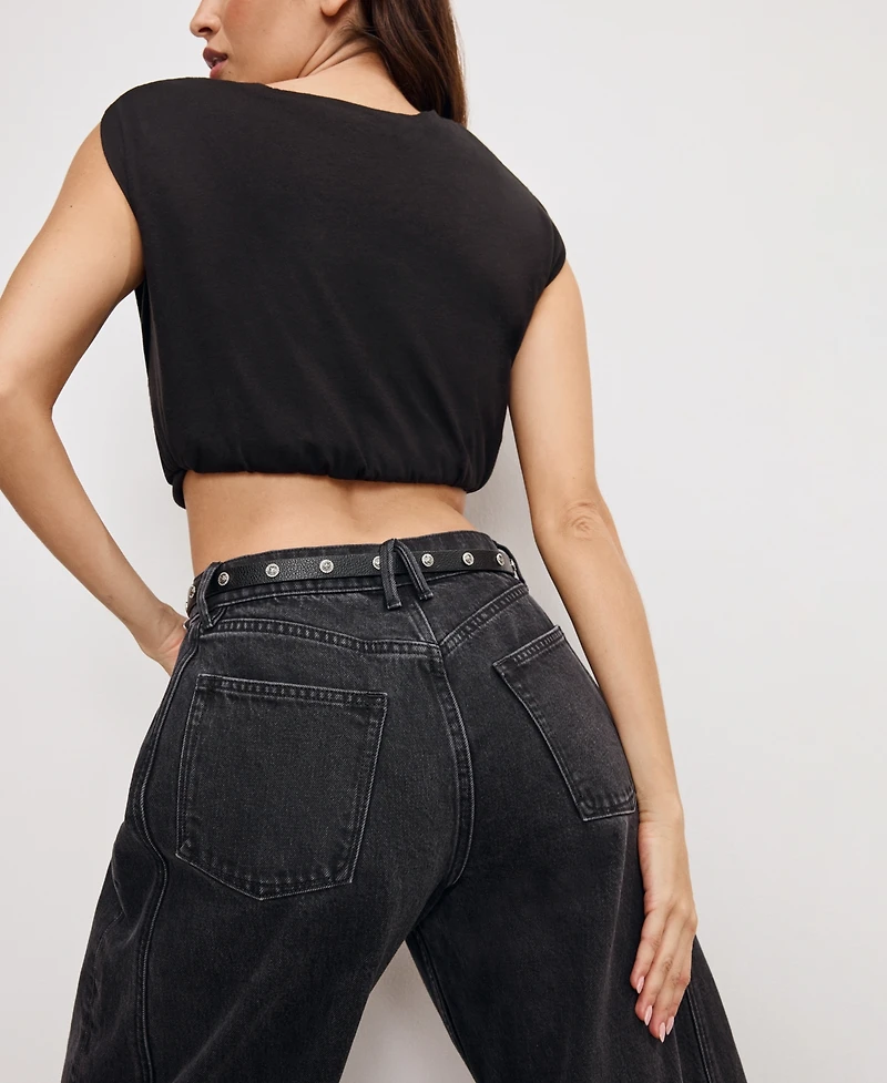 Good American Women's Extreme Barrel-Leg Jeans