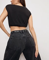 Good American Women's Extreme Barrel-Leg Jeans