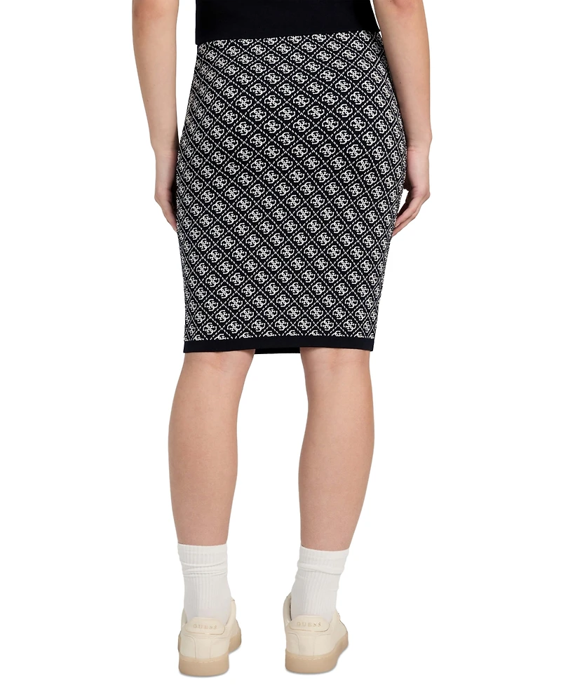 Guess Women's Lise 4G-Logo Pull-On Sweater Skirt