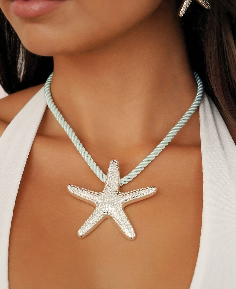 Ettika Starfish Statement Pendant Necklace