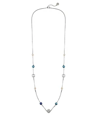Vince Camuto Multi-Color Cultivated Pearl Bead Long Necklace