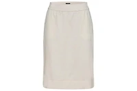 Olsen Women's Linen Blend Pull-On Skirt