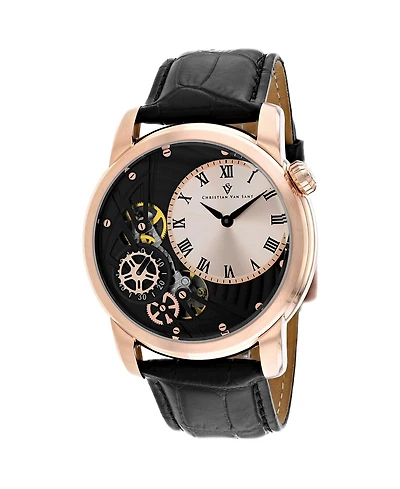 Christian Van Sant Men's Sprocket Auto-Quartz Rose gold Dial Watch - CV1549