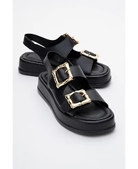 Prologue Shoes Slope Double Strap Sandal (Women)