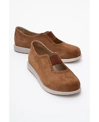 Chelle Elastic Leather Flat (Women)