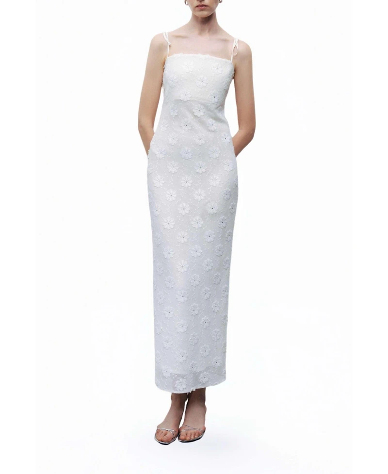 Nocturne Women's Stone Embroidered Dress