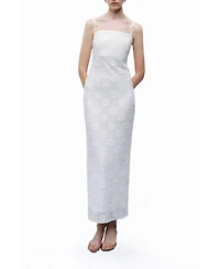 Nocturne Women's Stone Embroidered Dress