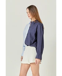 English Factory Women's Colorblock Shirt