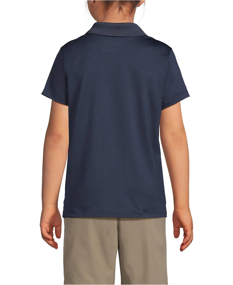 Lands' End Girls Short Sleeve Feminine Fit Rapid Dry Polo Shirt