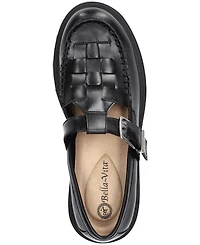 Bella Vita Women's Makell Comfort Lug Buckle Loafers