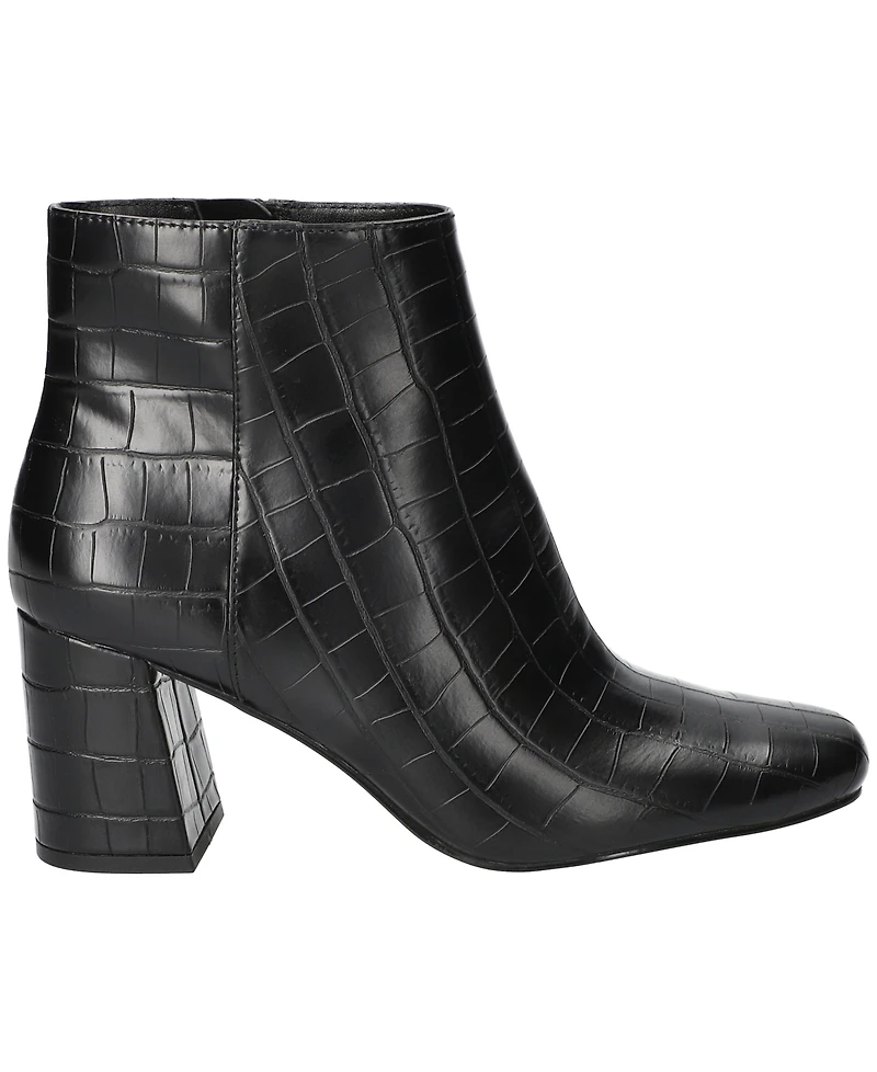 Bella Vita Women's Square Toe Ankle Booties