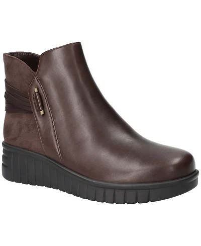 Bella Vita Women's Sueann Round Toe Ankle Booties