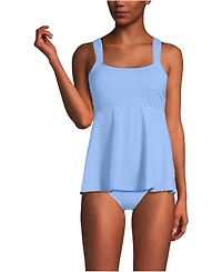 Lands' End Women's Adjustable Scoop Neck Flutter Tankini Top