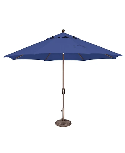 Mondawe 11FT Solefin Octagon Patio Umbrella with Push-Button Tilt