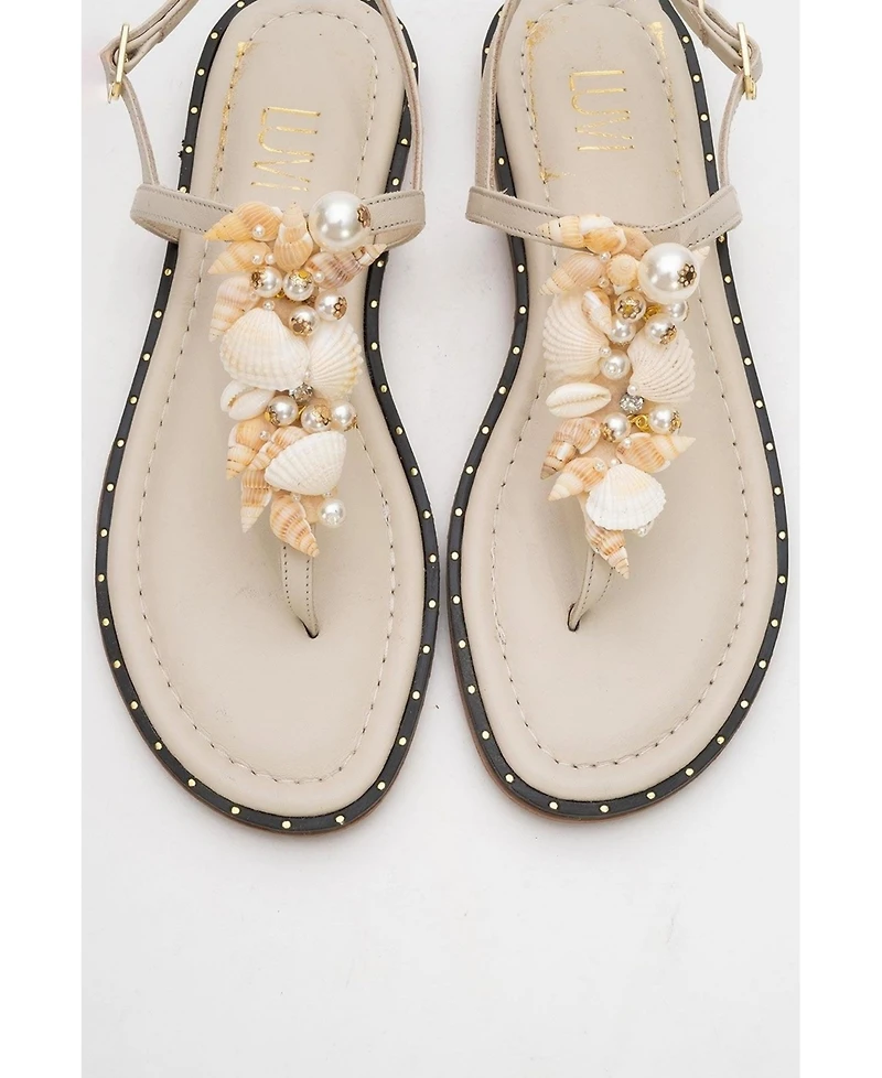 Forever & Always Shoes Joe Leather Thong Sandal